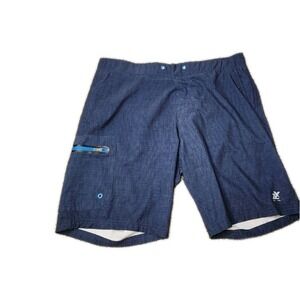ZeroXposur Mens Swim Shorts Trunks Blue Medium No Drawstring Boardshorts‎